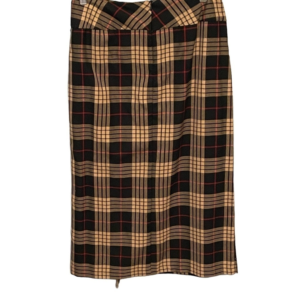 Vintage Petite Plaid Skirt High Waist Size 10P - Picture 2 of 11